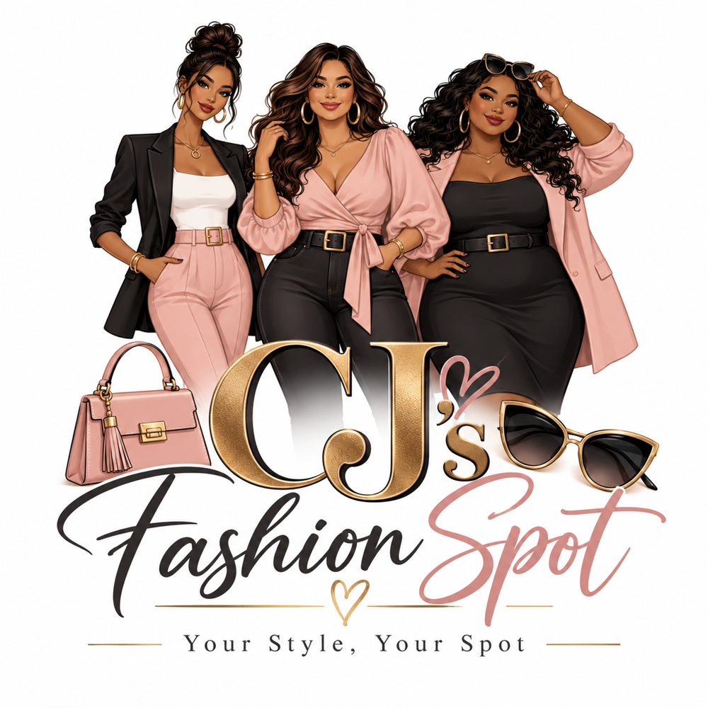 Three illustrated women with slim, midsize and plus-size bodies in stylish outfits